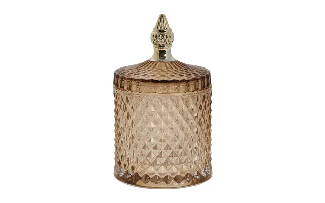 Lene Bjerre Miya Storage Jar With Lid Ø10.5 Cm Golden Brown