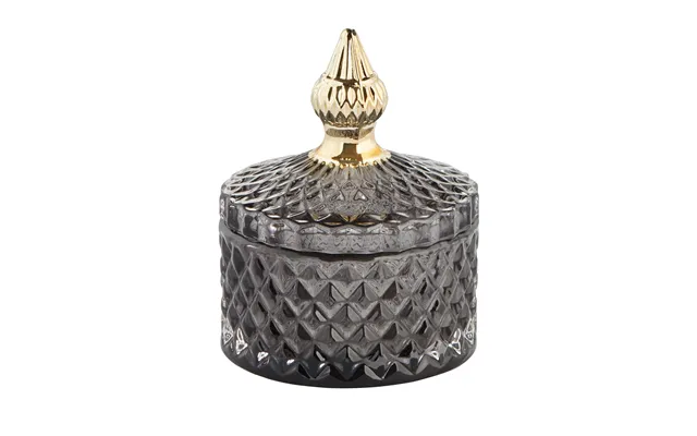 Lene Bjerre Miya Storage Jar With Lid Ø8.5 Cm Dark Grey