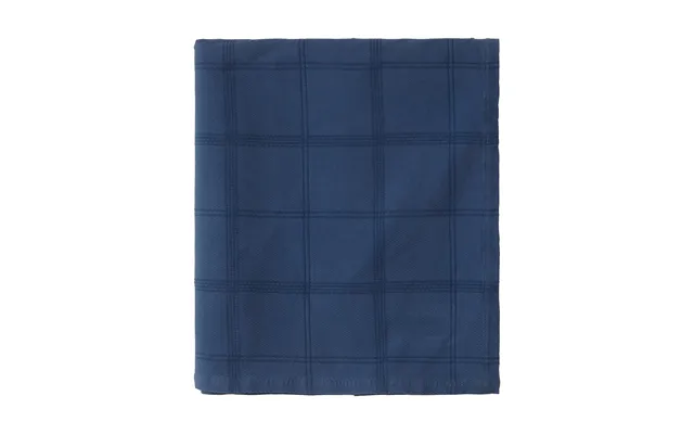 Lexington Checked Jacquard Bedspread 260x240 Cm Denim Blue