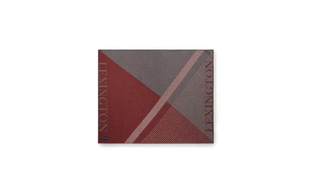 Lexington Graphic Logo Throw Recycled Wool 130x170 Cm Red-gray