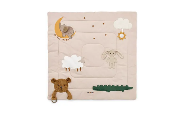 Liewood Bernet Activity Blanket 95x95 Cm Sandy Multi Mix