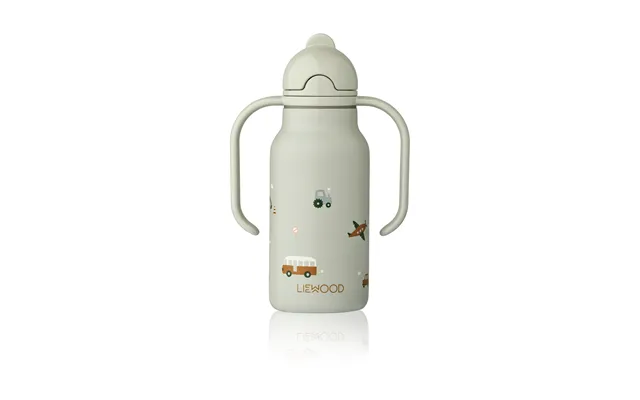 Liewood Kimmie Water Bottle 25 Cl Vehicles-dove Blue