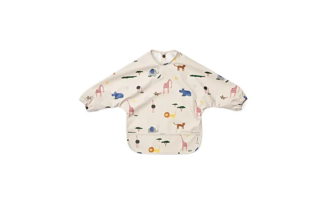 Liewood Merle Bib With Sleeve Safari Sandy Mix