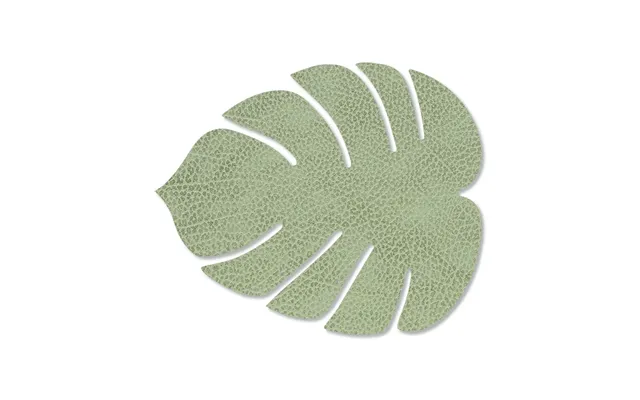 Lind Dna Monstera Leaf Hippo Coaster Olive Green