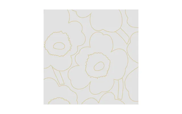 Marimekko Piirto Unikko Napkin 33x33 Cm 20-pack Cream Gold product image