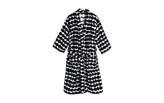 Marimekko Räsymatto Bathrobe Black - M