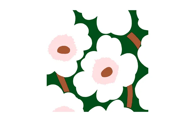 Marimekko Unikko Napkins 33x33 Cm 20-pack Dark Green