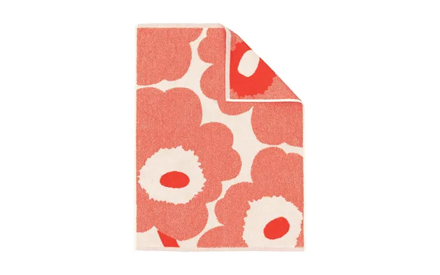 Marimekko Unikko Towel 50x70 Cm Off White-orange Red
