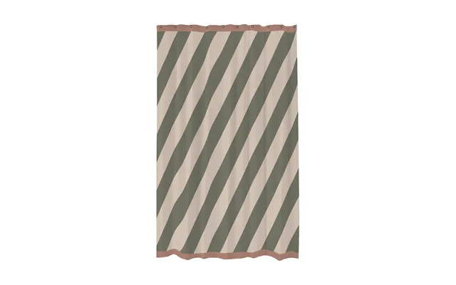 Mette Ditmer Diagonal Shower Curtain 150x200 Cm Dark Olive