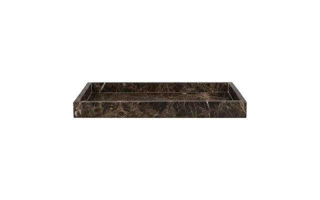 Mette Ditmer Marble Decorative Tray 16x31 Cm Brown