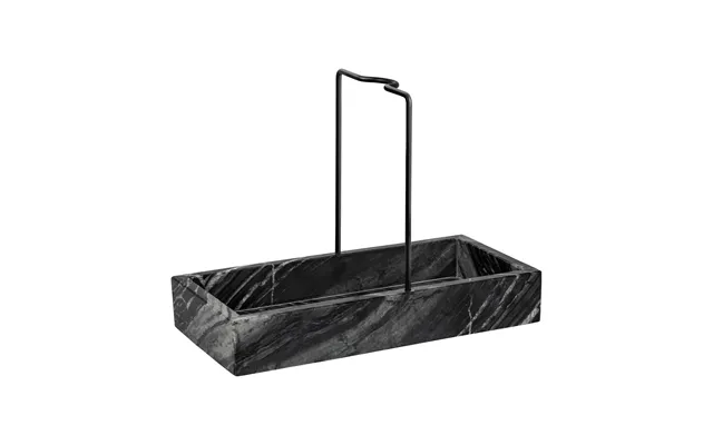 Mette Ditmer Marble Sink Organiser 12x23.5 Cm Black-grey