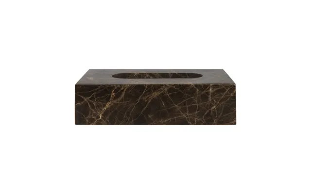 Mette Ditmer Marble Tissue Box 14x25.5 Cm Brown
