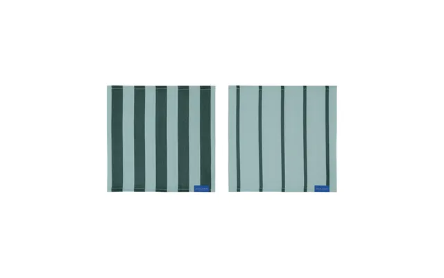 Mette Ditmer Stripes Dishcloth 33x33 Cm 2-pack Mint