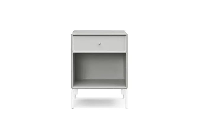 Montana Dream Bedside Table Nordic 09 With Drawer - White Legs