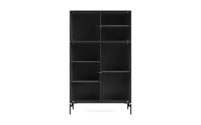 Montana Ripple Iii Display Cabinet 69.6x117.6x38 Cm Anthracite-legs Black