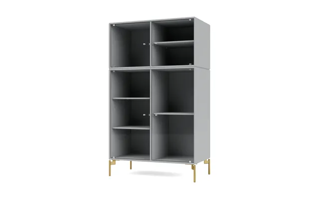 Montana Ripple Iii Display Cabinet 69.6x117.6x38 Cm Fjord-legs Brass