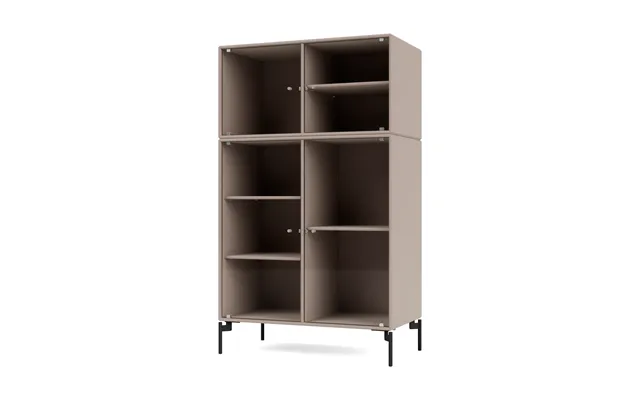 Montana Ripple Iii Display Cabinet 69.6x117.6x38 Cm Mushroom-legs Black