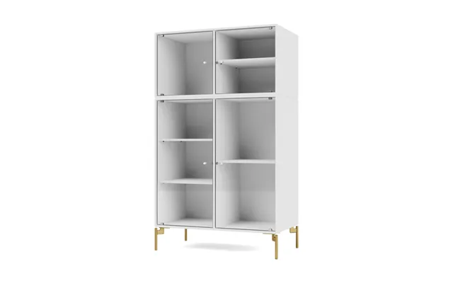 Montana Ripple Iii Display Cabinet 69.6x117.6x38 Cm Newwhite-legs Brass