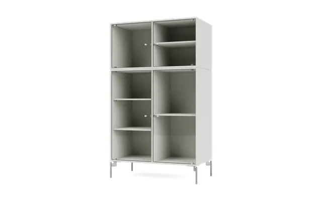 Montana Ripple Iii Display Cabinet 69.6x117.6x38 Cm Nordic-legs Chrome