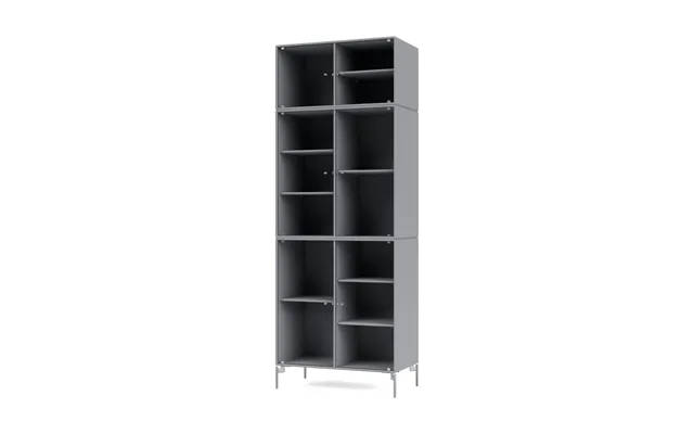Montana Ripple Iv Display Cabinet 69.6x187.2x38 Cm Graphic-legs Chrome
