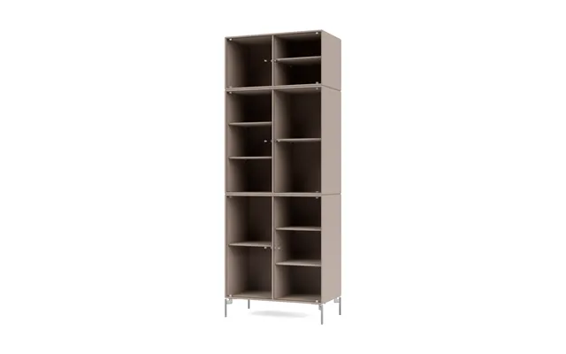 Montana Ripple Iv Display Cabinet 69.6x187.2x38 Cm Mushroom-legs Chrome