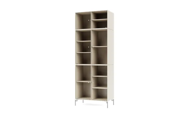 Montana Ripple Iv Display Cabinet 69.6x187.2x38 Cm Oat-legs Chrome