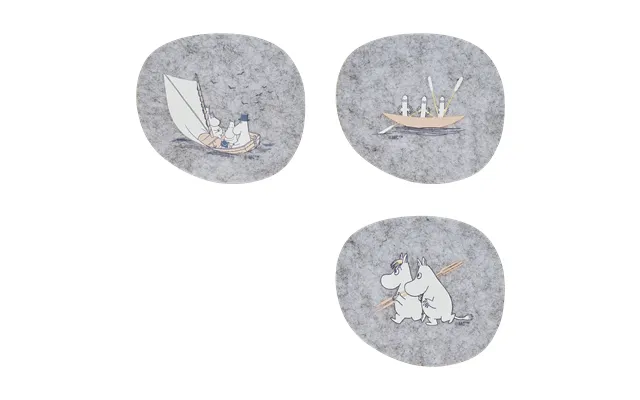 Muurla Moomin Coaster 9.5x11 Cm 4 Pieces Sailors