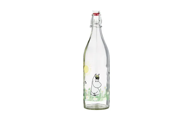 Muurla Moomin Glass Bottle 1 L Meadow