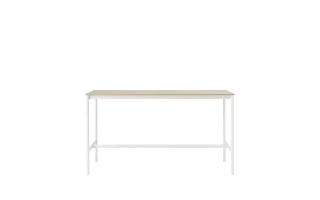 Muuto Base High Bar Table Oak - White Legs