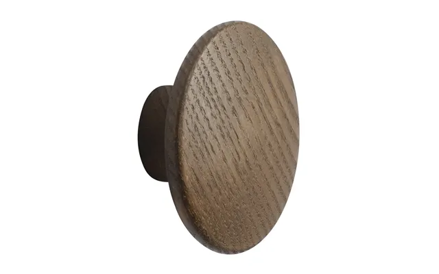 Muuto Dots Wood Hook Dark Stained Brown Ø6.5 Cm