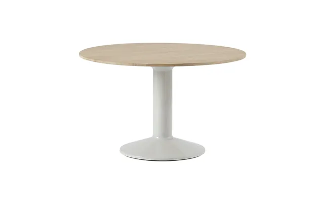 Muuto Midst Pedestal Table Oiled Oak-grey - Ø120 Cm
