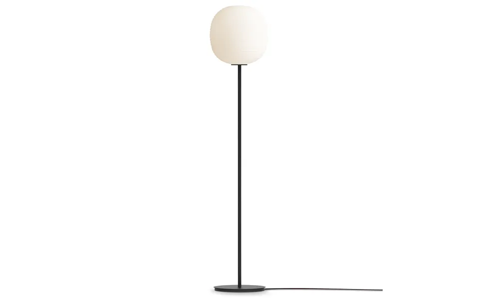 New Works Lantern Floor Lamp Medium Frosted White Opal Glass