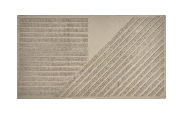 Njrd Stripes Bath Mat 50x90 Cm Beige
