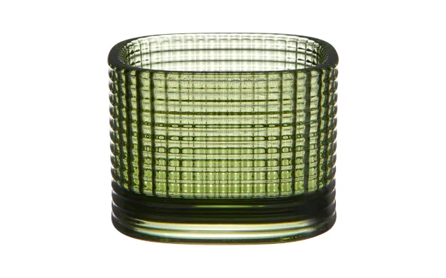 Orrefors Magica Candle Holder Super Circle 5 Cm Green