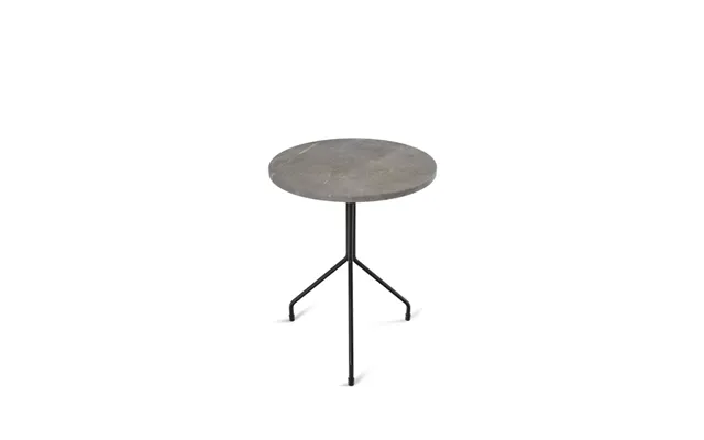 Ox Denmarq Allforone Side Table Grey Marble-black - Ø50 Cm
