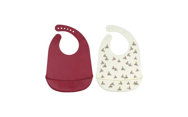 Rätt Start Lotta På Bråkmakargatan Bib 2-pack Red-white