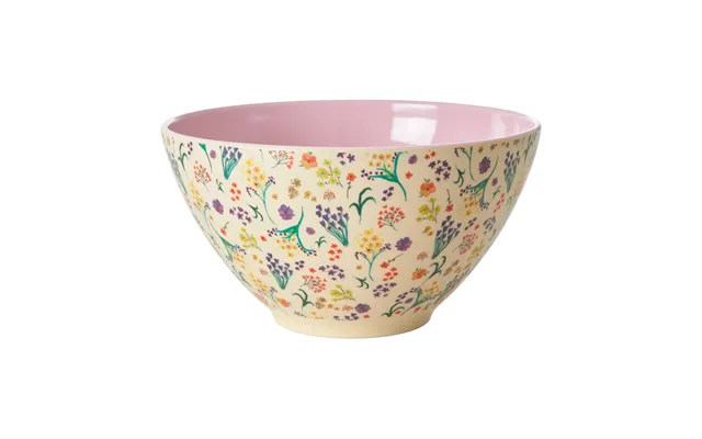 Rice Rice Salad Bowl Melamin Ø26.5 Cm Wild Flowers