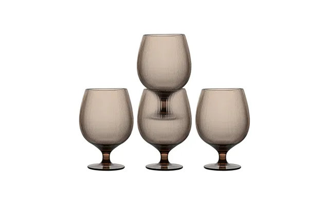 Sagaform Billi Beer Glasses 50 Cl 4-pack Brown