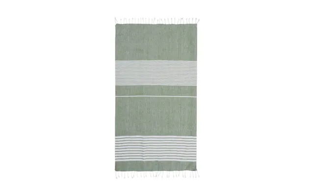 Sagaform Ella Hamam Striped Towel 90x170 Cm Green