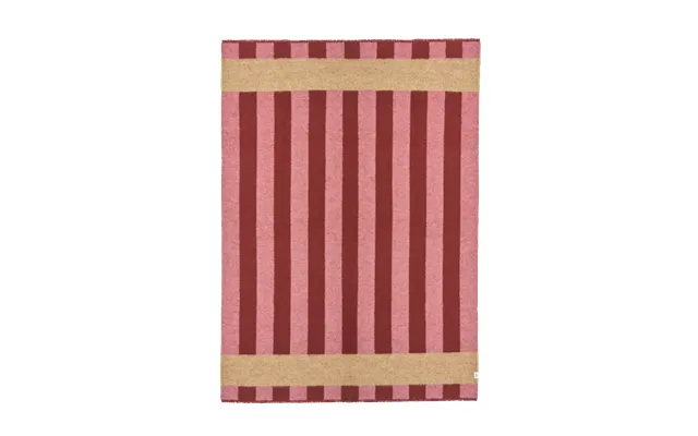 Scandi Living Aisles Wool Blanket 130x180 Cm Red