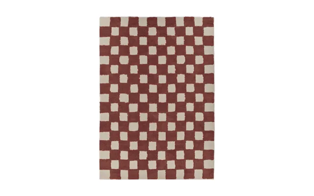 Scandi Living Checker Play Mat 170x240 Cm Rust