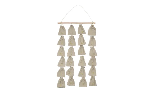 Scandi Living Joyful Advent Calendar 75 Cm Beige