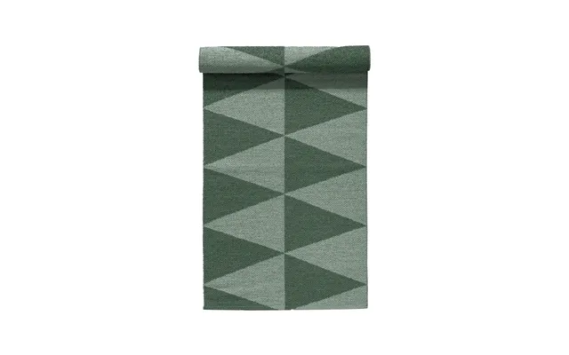 Scandi Living Rime Plastic Rug Green 70x150cm