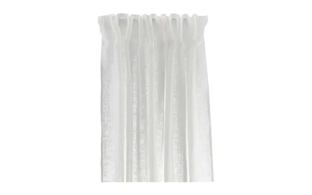 Scandi Living Serenity Curtain With Multiband 129x250 Cm White