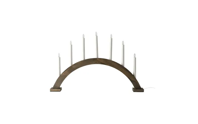 Scandi Living Sky Advent Candle Bow 41 Cm Dark Oil