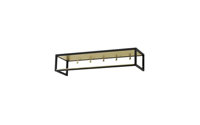 Scherlin Hall Shelf 11 Black Lacquer - Brass Plate