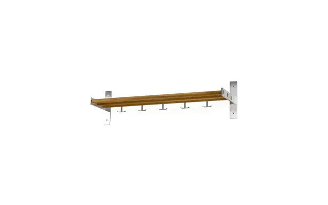 Scherlin Hall Shelf 4 Oiled Oak - Aluminium Stand