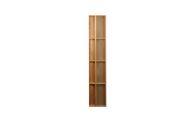 Scherlin Magazine Rack 4 Compartments Oiled Oak