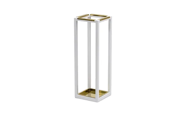 Scherlin Umbrella Stand 2 White Brass