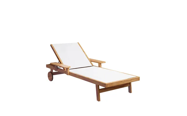 Skargaarden Djurö Sun Bed Batyline White - Teak